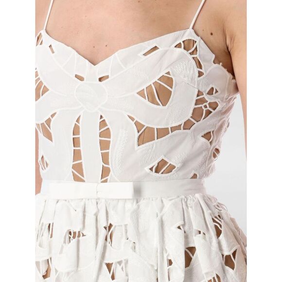 Self-Portrait Dress Woman White - Picture 3 of 3